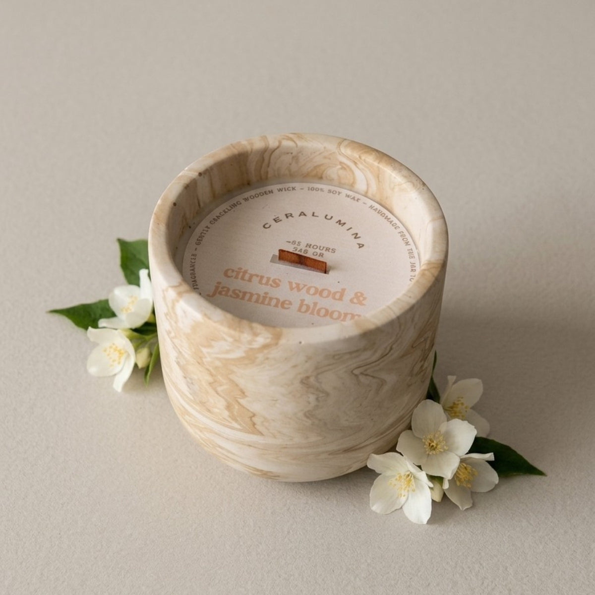 Duftlys Citrus Wood & Jasmine Bloom