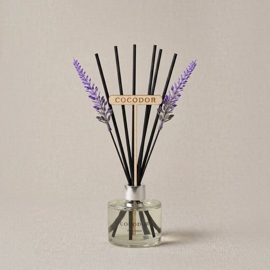 Cocodor Lavender Diffuser – Pure Cotton (120 ml)