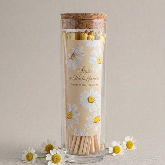 Lange tændstikker i glas - Daisy Whisper